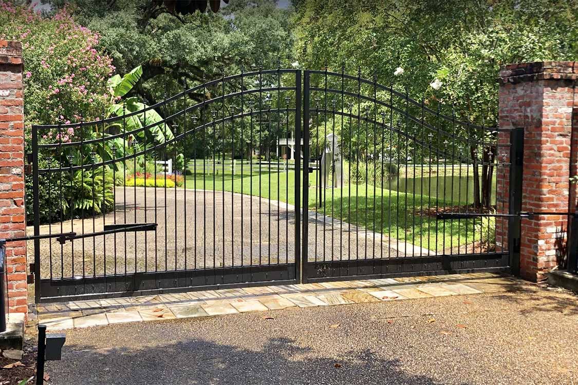 A Wrought-iron Driveway Gate